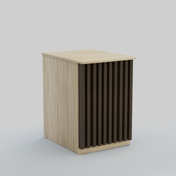 Ресепшен - стол узкий серии ВЕРТИКАЛЬ №9, Дуб Сонома + Дуб Венге