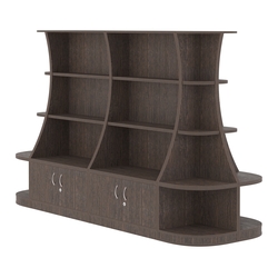  Островной низкий стеллаж ГАРАНТ №3, Дуб Венге