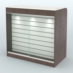 Ресепшен-Лайт №6 (Фасадная стенка - Экономпанель), Дуб Венге + Белый