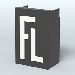 Прилавок "Фаберлинк" №3 под кассу, Черный + Белый