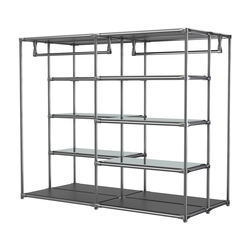 Хромированное вешало ПЛАТФОРМА №1-4 с зеркальными полками 4мм, Черный