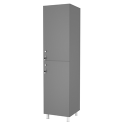 Шкаф для раздевалок СТАНДАРТ-ДУО №2, Темно-Серый