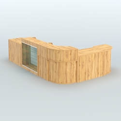 Угловой павильон Чай и Кофе с собой №6, Дуб Золотистый