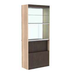 Витрина-прилавок из ДСП №2, Дуб Венге и Дуб Сонома