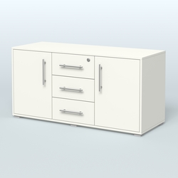 Тумба стационарная для оргтехники, цвет темный дуб, Белый