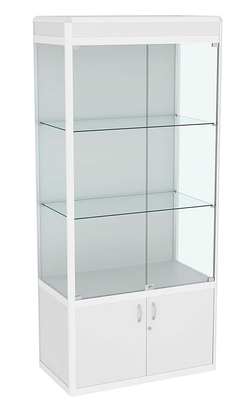 Витрина из профиля №1 (метровая) (задняя стенка - ДВП), Серый