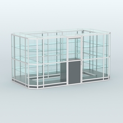 Павильон из профиля островной №3г, Темно-Серый