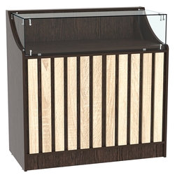 Прилавок серии "Смок" №2, Дуб Венге и Дуб Сонома