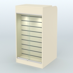 Ресепшен-Лайт №9 (600 мм) (Фасадная стенка - Экономпанель), Крем Вайс