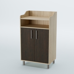 Стойка официанта "Бармен" №4-Н на ножках, Дуб Сонома + Дуб Венге