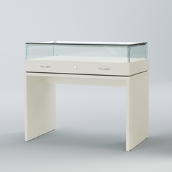 Витрина для музеев "Коллекция" №4-П с подсветкой, Белый