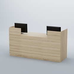 Ресепшен Атлант с накладными планками №6, Дуб сонома