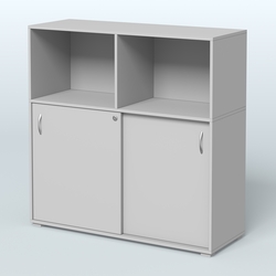 Шкаф-купе приставной/опорный, цвет дуб наварра, Серый