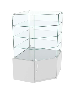 Витрина Истра в центр зала №302 (угловая, закрытая), Серый