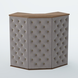 Ресепшен БАРОН №4 (карета золото), Орех + Велюр 16 Elephant