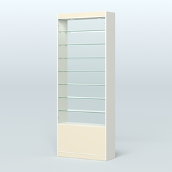 Высокая витрина серии Эконом №304-900 (без дверей), Белый + Крем Вайс