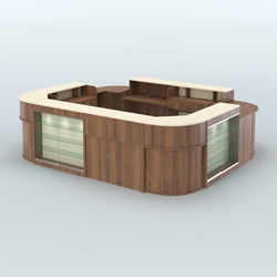 Островной павильон Чай и Кофе с собой №5, Орех + Крем Вайс