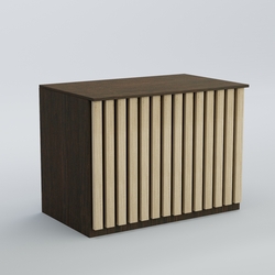 Ресепшен - стол широкий серии ПРИЛИВ №8, Дуб Венге + Дуб Сонома