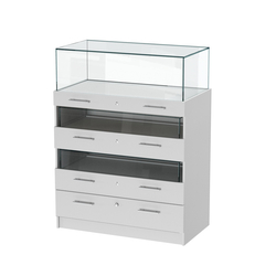 Прилавок ювелирный "Диаманд" №3-1000 пристенный, Серый