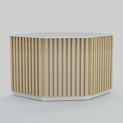 Ресепшен - стол угловой серии ВЕРТИКАЛЬ №10, Белый + Дуб Сонома