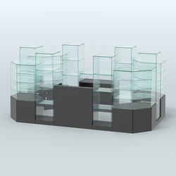 Павильон ИСТРА в центр зала №9 (открытый) (6, 8 кв.м), Черный