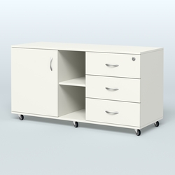 Тумба сервисная правая Киви, цвет светлый дуб, Белый