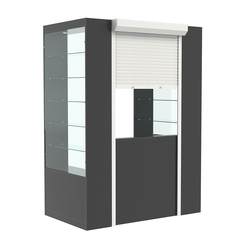 Недорогой П-образный павильон №3-5П (1,35 кв.м), Антрацит