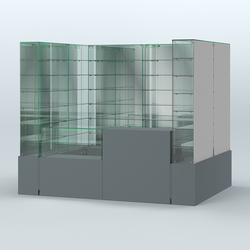 Павильон ИСТРА (глубина витрин-300мм) №2г (4, 32 кв.м), Темно-Серый
