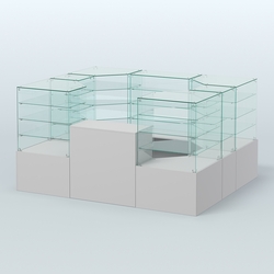 Павильон ИСТРА в центр зала №1 (открытый) (4, 94 кв.м), Серый