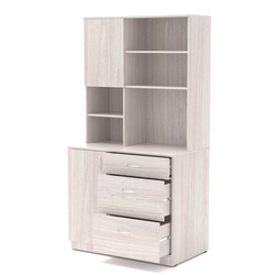 Офисная мини-кухня ВЕКТОР №5, Ясень Анкор светлый