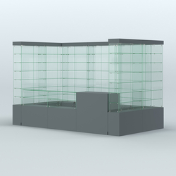 Павильон ИСТРА (глубина витрин-300мм) №3а (5, 94 кв.м), Темно-Серый
