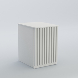 Ресепшен - стол узкий серии ВЕРТИКАЛЬ №9, Белый