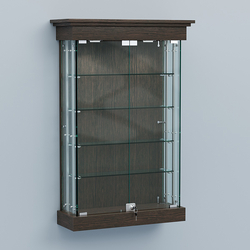 Витрина для музеев "Коллекция" настенная №1-4А-РЕГ, Дуб Венге