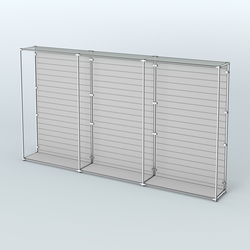 Торговая система ХРОМ (задняя стенка - Экономпанель) №3, Серый