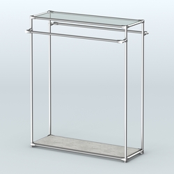 Островная торговая система ХРОМ 1200 мм №4, Метрополитан Грей