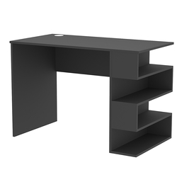 Стол письменный со стеллажом СПС-03-П (правосторонний), Черный