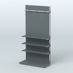 Система ЭЛЕГАНТ с ДСП №4 (1200 мм), Темно-Серый