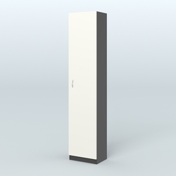 Аптечный узкий стеллаж под резину №2, Черный + Белый