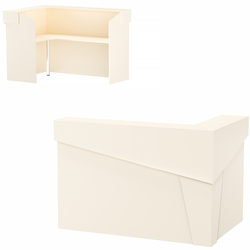 Стойка ресепшен АРТ №1, Крем Вайс