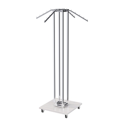 Торговое вешало для одежды ЁЛОЧКА с наклонными кронштейнами №3-4К-5Ц-ТНХ, Ясень Анкор светлый - U31104