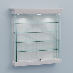 Витрина для музеев "Коллекция" настенная №2-4А-РЕГ, Ясень Анкор светлый