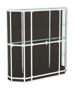 Витрина из профиля Трапеция №8 (2-ух метровая), Дуб Венге