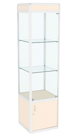 Витрина из профиля Стаканчик №1 , Крем Вайс