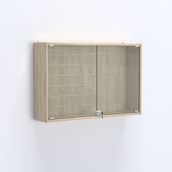 Витрина настенная №203-1Б широкая, Дуб Сонома