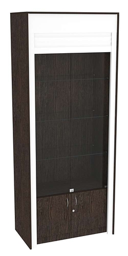 Торговая витрина с рольставнями ЭК-1-1, Дуб Венге