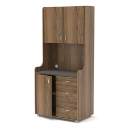 Офисная мини-кухня ЭЛЕГИЯ №3А, Орех