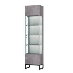 Витрина Монти №1-П, Бетон Чикаго светло-серый F186 ST9