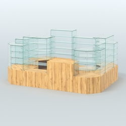 Павильон ИСТРА в центр зала №6 (открытый) (8, 26 кв.м), Дуб Золотистый