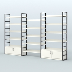 Комбо стеллажей с полками STRONG - АЛЬФА №5 (3760 мм), Белый