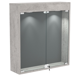 Витрина настенная БАРОН для медалей №1-3А , Бетон Чикаго + 16 Grey